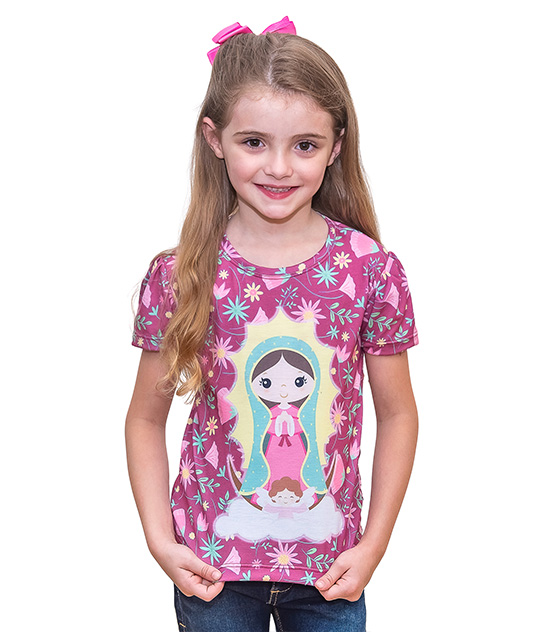 Infantil Frufru Nossa Sra do Guadalupe Fontemell Moda Católica